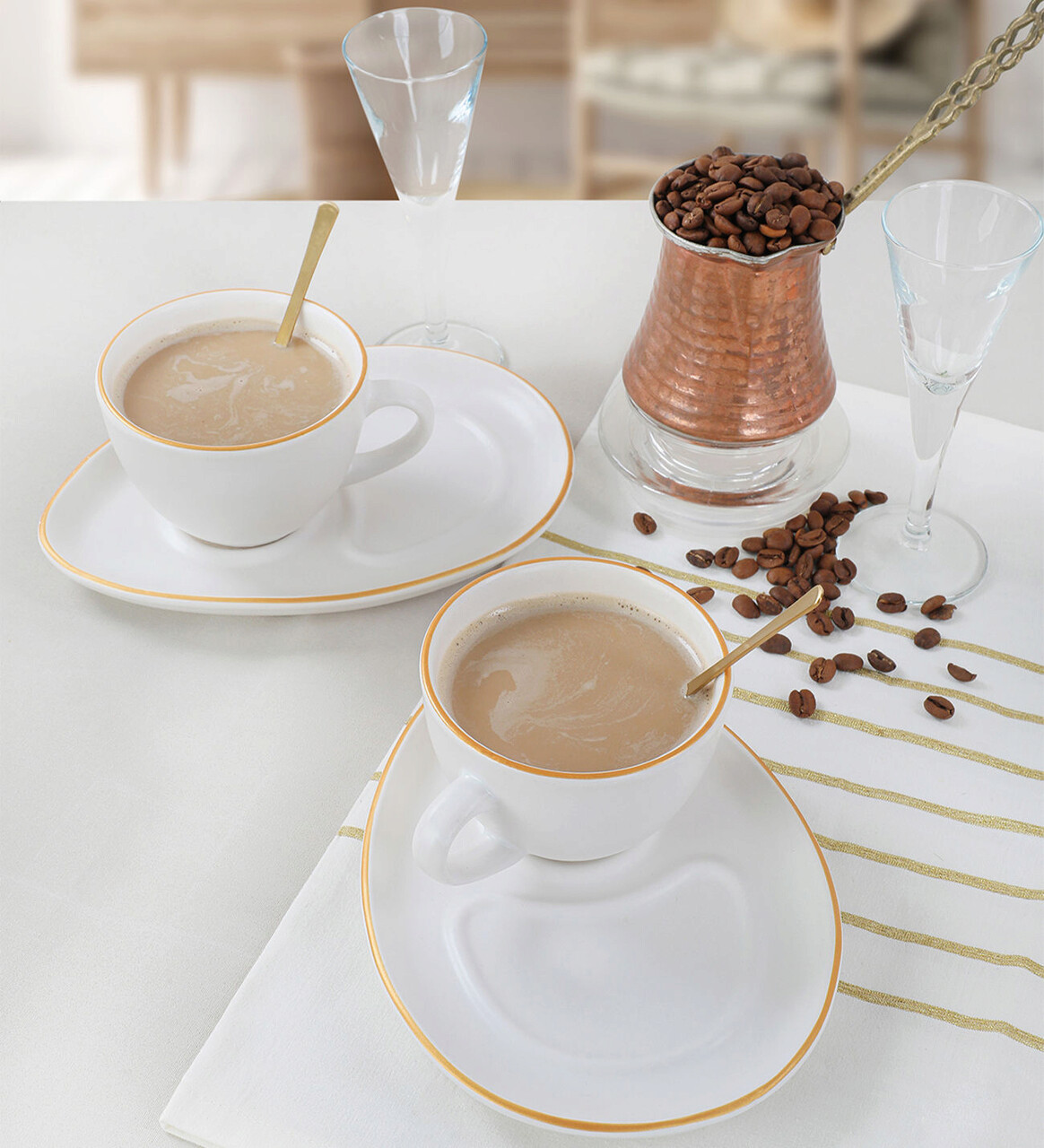 Set cesti de cafea Hermia 275KRM1493 Antibacterian Multicolor