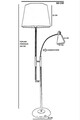 Lampadar, Luin, 534LUN4304, Metal, Negru
