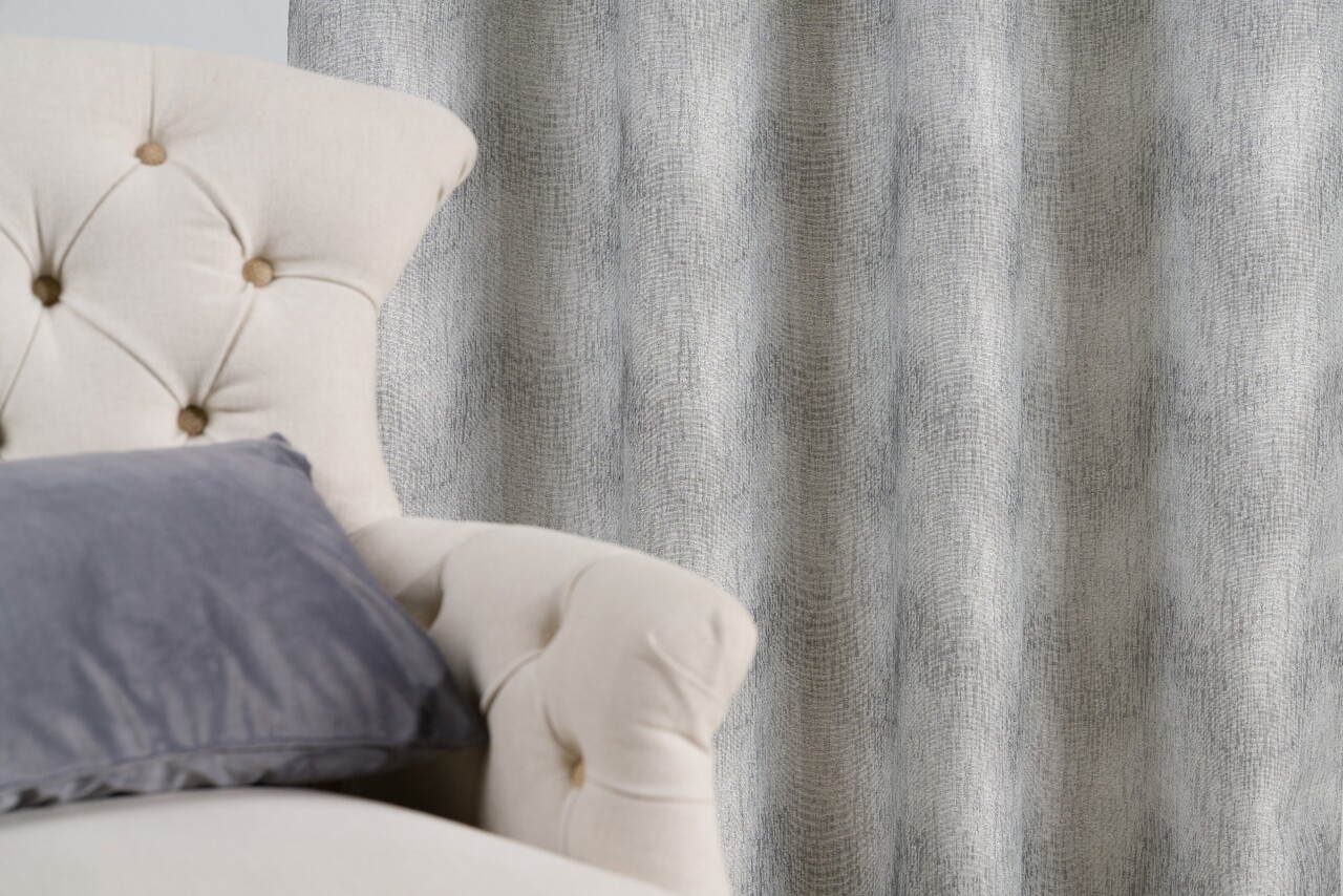 Draperie Mendola Interior, Portofino, 135x260 cm, poliester, gri argintiu - 2 | YEO
