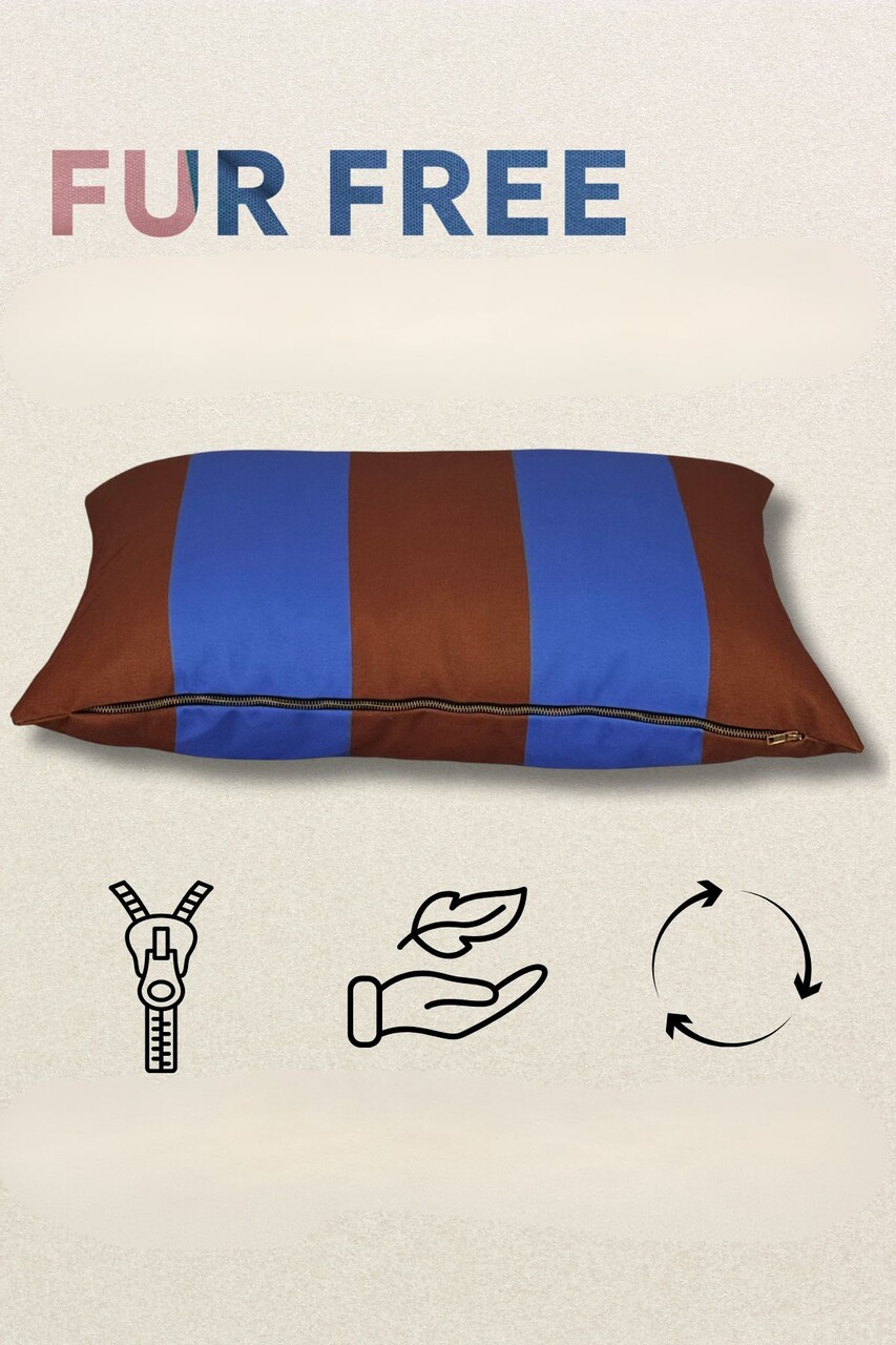 Pat pentru animale de companie, Paws &amp; Whiskers, Fur Free 50 x 70, Material exterior: 100% poliester, Maro/Mov - view 2