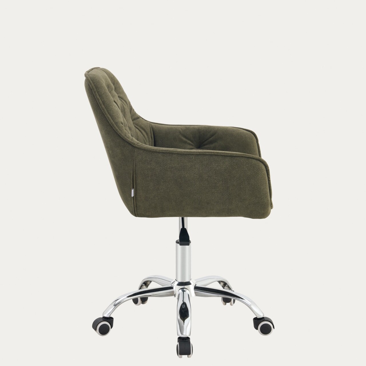 Scaun de birou Fussy, Homla, 61x57x80-90 cm, metal/poliester, verde - view 4