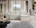 Coltar dreapta 4 locuri ELTAP, Ume, 287x190x88 cm, lemn/poliester, bej/negru