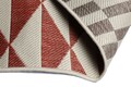 Covor cu doua fete Titor Triangle, Decorino, 160x235 cm, polipropilena, rosu/maro