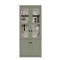 Dulap multifunctional, Hanah Home, Lisa 1600-135, 80x190x37 cm, PAL, Verde