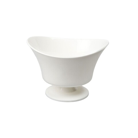 Cupa pentru inghetata, 9.5 x 11 x 13.5 cm, 350 ml, plastic, alb