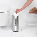 Suport role rezerva hartie igienica, Brabantia, Balance Matt, 13.2x13.2x32.1 cm, otel, argintiu