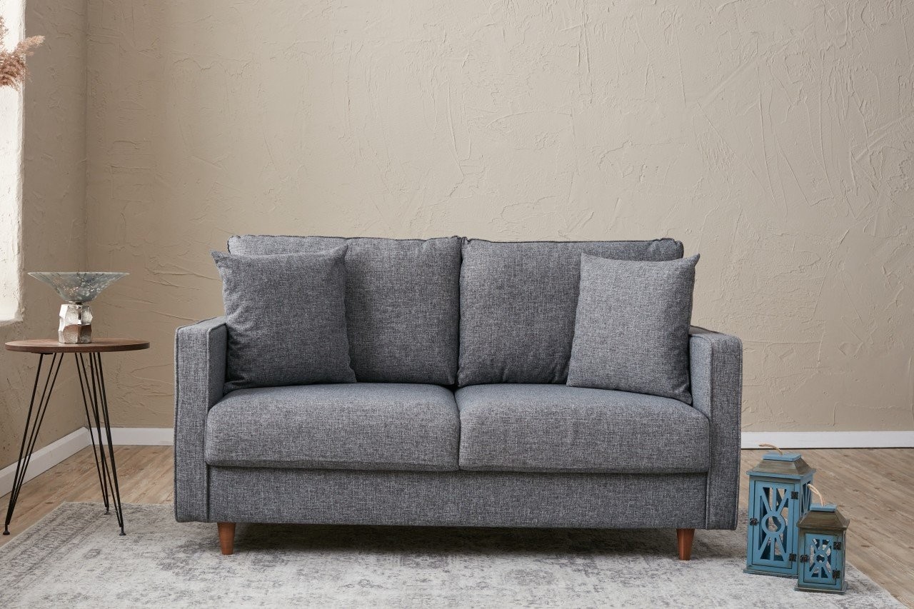 Canapea 2 locuri, Atelier del Sofa, 613LFS1140, Gri