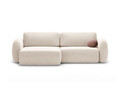 Coltar extensibil reversibil 4 locuri, Tonale, Cosmopolitan Design, 262x149x88 cm, tesatura chenille, bej deschis