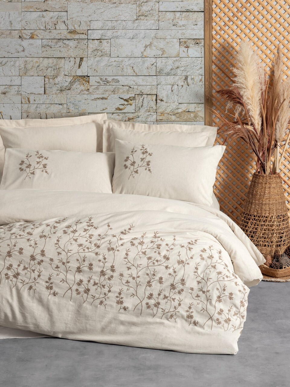 Lenjerie de pat dubla, Hemera, Cotton Box, 75% bumbac / 25% in