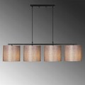 Lustra, Opviq, 892OPV1501, Metal, Negru/Maro