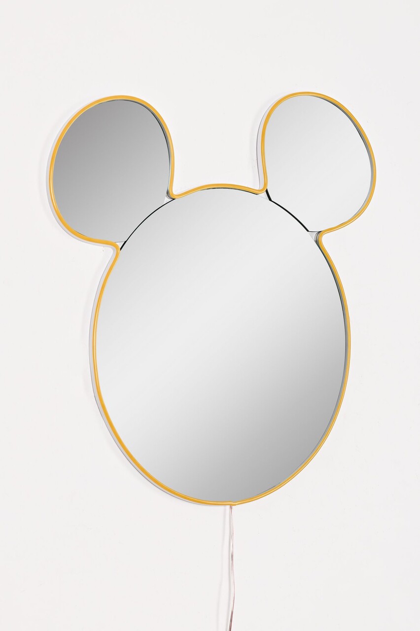 Oglinda cu Iluminare Led, Hanah Home, Mickey Silver, Galben