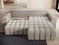 Coltar extensibil dreapta 4 locuri ELTAP, Bon-226, Bonett, 250x175x92 cm, lemn/poliester, bej inchis