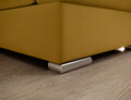 Coltar extensibil stanga 3 locuri ELTAP, LT-45LO, Siber, 270x186x93 cm, lemn/poliester, galben