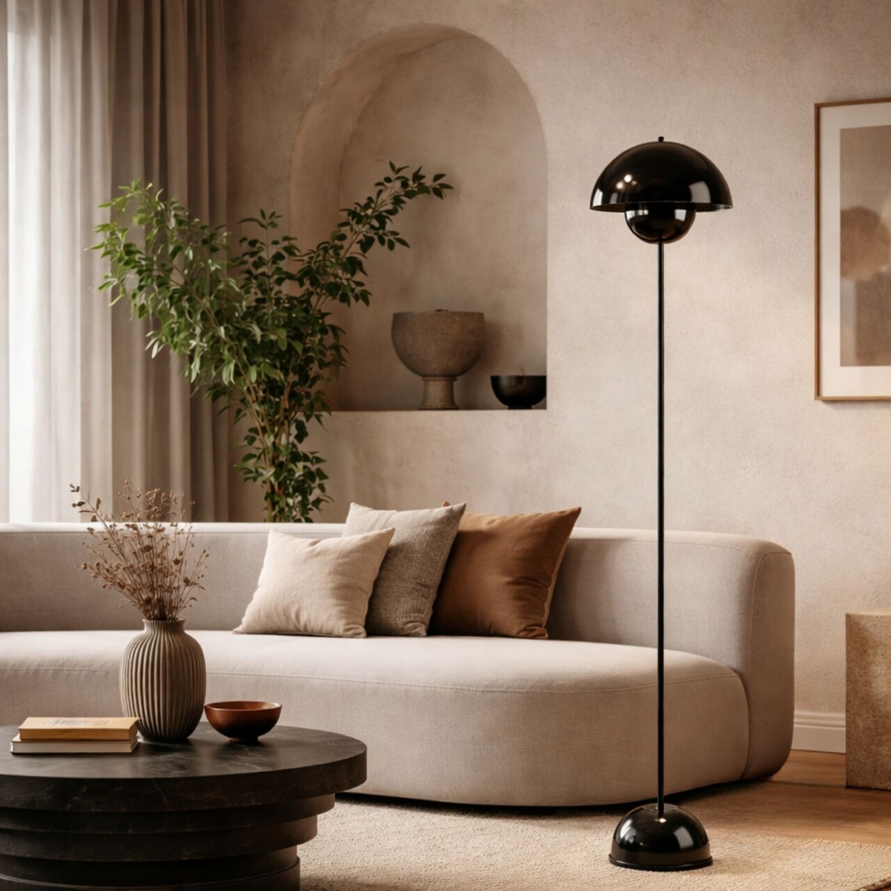 Lampadar, L'essentiel Maison, 892OPV3301, Negru - view 2