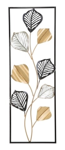 Decoratiune de perete tex, mauro ferretti, 30.5 x 88.5 cm, fier, multicolor