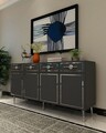 Consola, Olivia, Belly KB150, Antracit / Argintiu