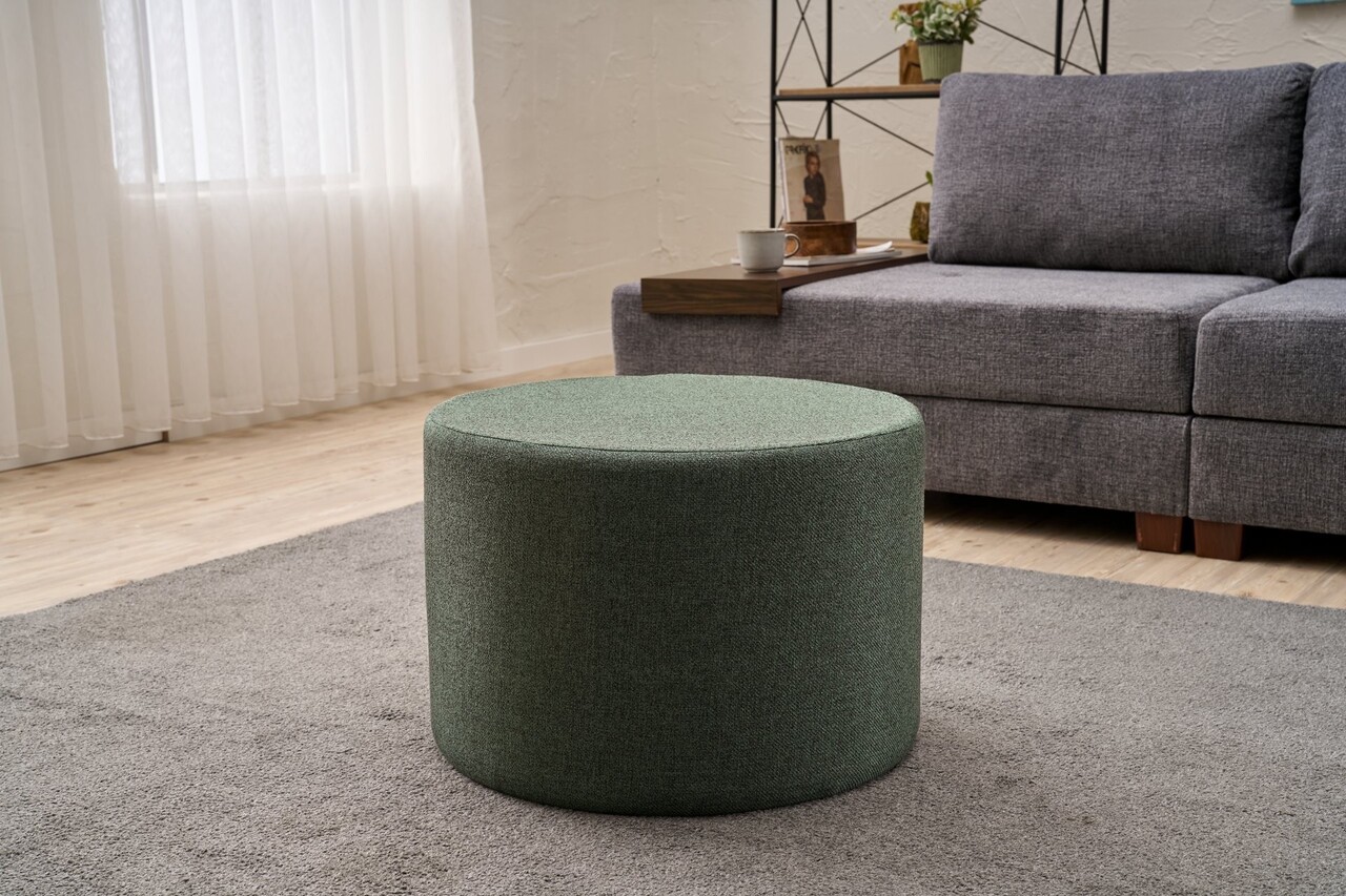 Taburet, Atelier del Sofa, 825BLC5204, Lemn, Verde - view 2
