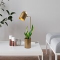 Lampa de masa, Pot - 11490, Fulgor, 12 x 27 x 67 cm, 1 x E14, 40W, auriu