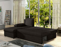 Coltar extensibil reversibil 3 locuri, ELTAP, Gino, 201x143x90 cm, lemn/poliester, maro