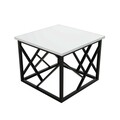Masuta de cafea Woda White, Puqa Design, 53,5x53,5x41,8 cm, alb