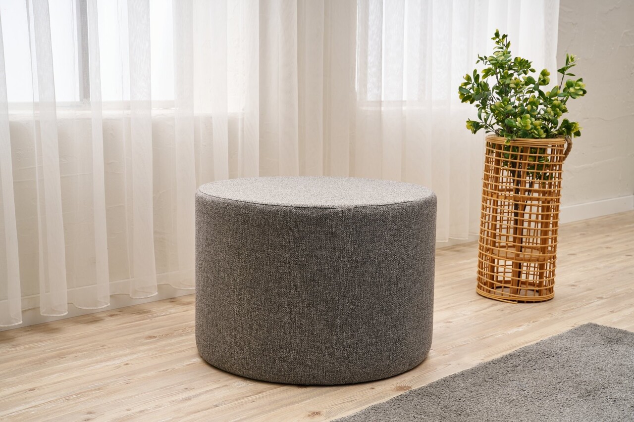 Taburet, Atelier del Sofa, 825BLC5198, Lemn, Gri - view 2