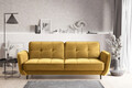 Canapea extensibila 3 locuri ELTAP, SO-BEL-45NU, Bellis, 220x90x83 cm, lemn/poliester, galben