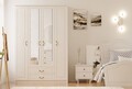 Dulap pentru haine, Rabi, Rb-177, 140x210x52 cm, Alb mat