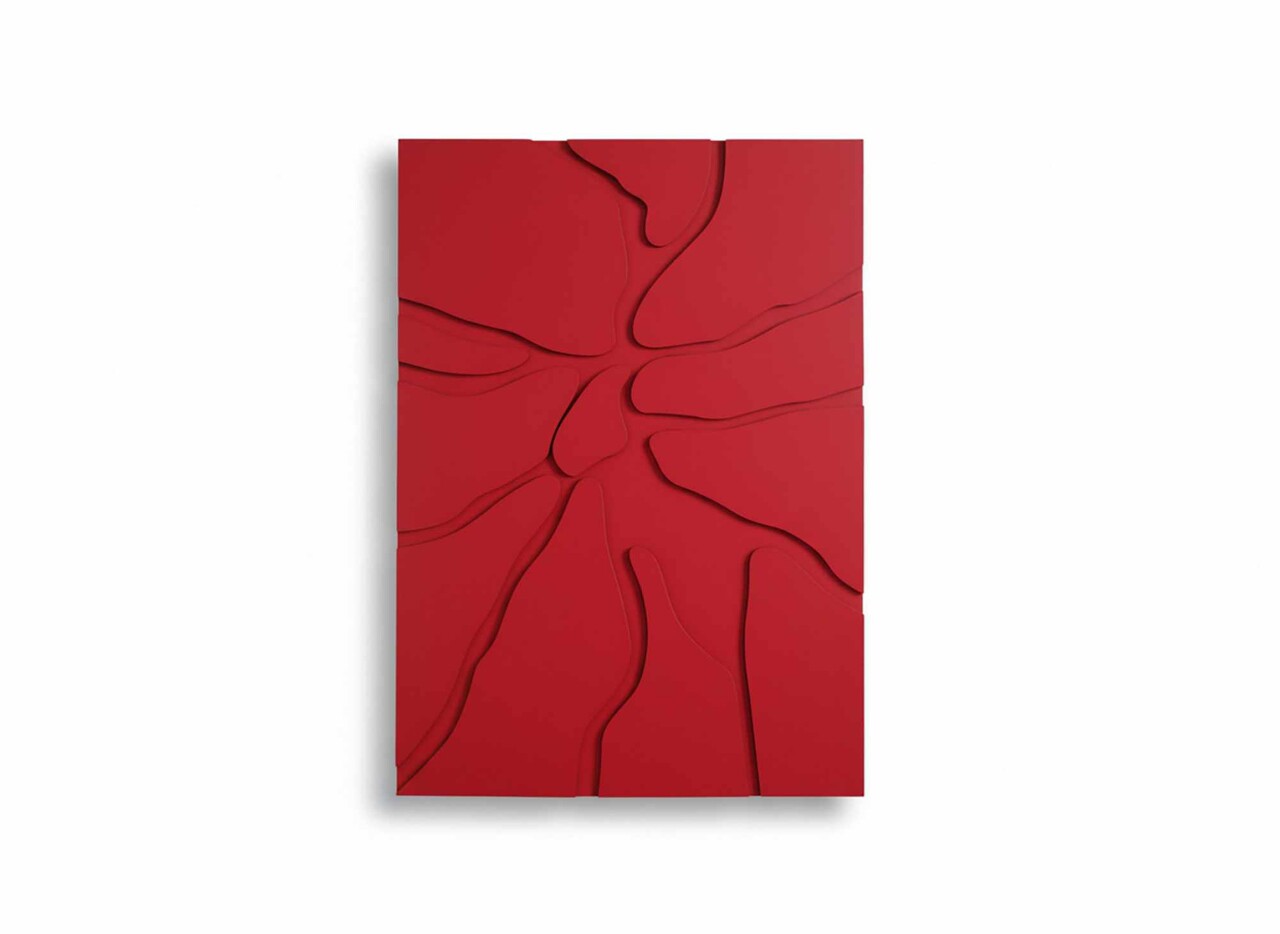 Tablou decorativ, Magma, Dimensiuni: 45 x 68 cm, Rosu - view 3