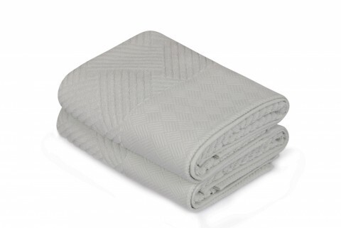 Set 2 prosoape de maini 50×90 cm, 100% bumbac, Saheser, Esse Bordur Light Blue mezoni.ro