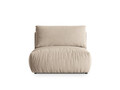 Modul pentru canapea, 1 loc, Chris-184, Micadoni Home, 105x100x80 cm, catifea, ecru