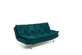 Canapea extensibila cu 3 locuri, Futon, 859FTN2893, Metal , Verde petrol