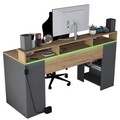 Birou, Rani, HA122, 160x89.5x55 cm, PAL, Nuc / Antracit