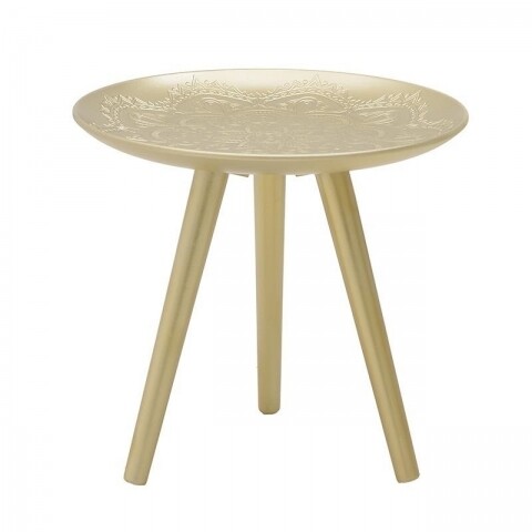 Masuta de cafea InArt, 40x37 cm, Gold