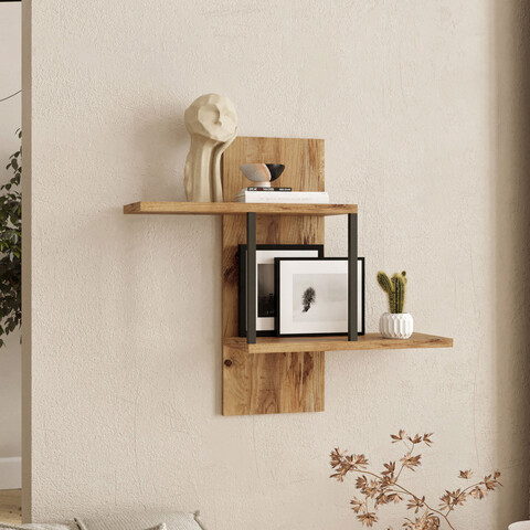 Raft de perete, locelso, vg14, 66x60x19.5 cm, maro