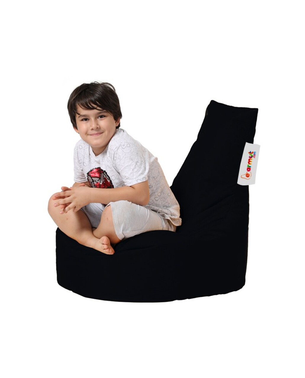 Fotoliu de gradina Bean Bag, Hanah Home, 248FRN1402, Negru - view 3