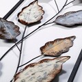 Decoratiune de perete, Fagus 3, Metal, Dimensiune: 32 x 90 cm, Multicolor
