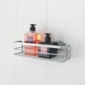 Polita baie Viva, Metaltex, 26 x 10 x 6 cm, metal/ invelis Polytherm, argintiu