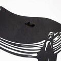 Decoratiune de perete, Reef Whale Metal Wall Art, Otel, 94 x 31 cm, Multicolor