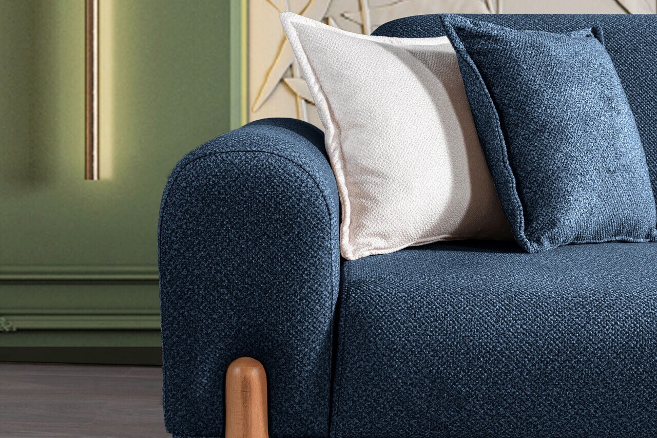 Canapea extensibila 3 locuri, Atelier del Sofa, 752EST1178, Albastru navy — imaginea 3