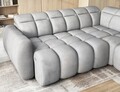 Coltar extensibil dreapta 4 locuri ELTAP, RT-04SO, Falconn, 258x208x107 cm, lemn/poliester, gri