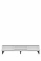 Comoda TV, Hanah Home, Didema 180, 180x40.5x30 cm, Alb