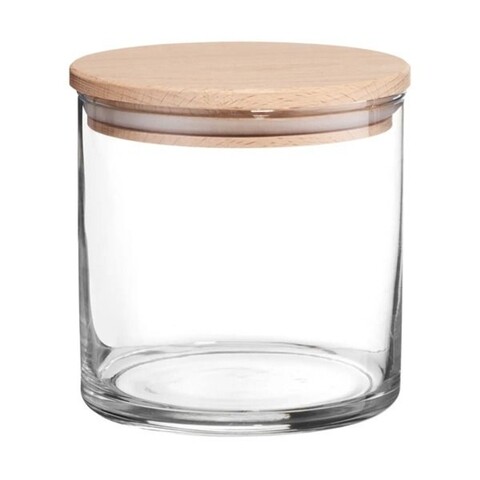 Recipient cu capac nordic, ambition, nordic, sticla, 650 ml, transparent