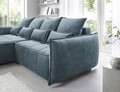 Coltar extensibil stanga 4 locuri ELTAP, LT-40TOS, Campo, 265x196x88 cm, lemn/poliester, albastru