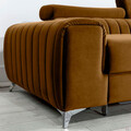 Coltar extensibil dreapta 3 locuri ELTAP, RT-45LO, Grayson, 278x205x92 cm, lemn/poliester, mustar