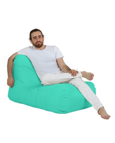 Fotoliu puf, Bean Bag, Ferndale Trendy, 105 x 75 cm, poliester impermeabil, turcoaz 105 imagine model 2022