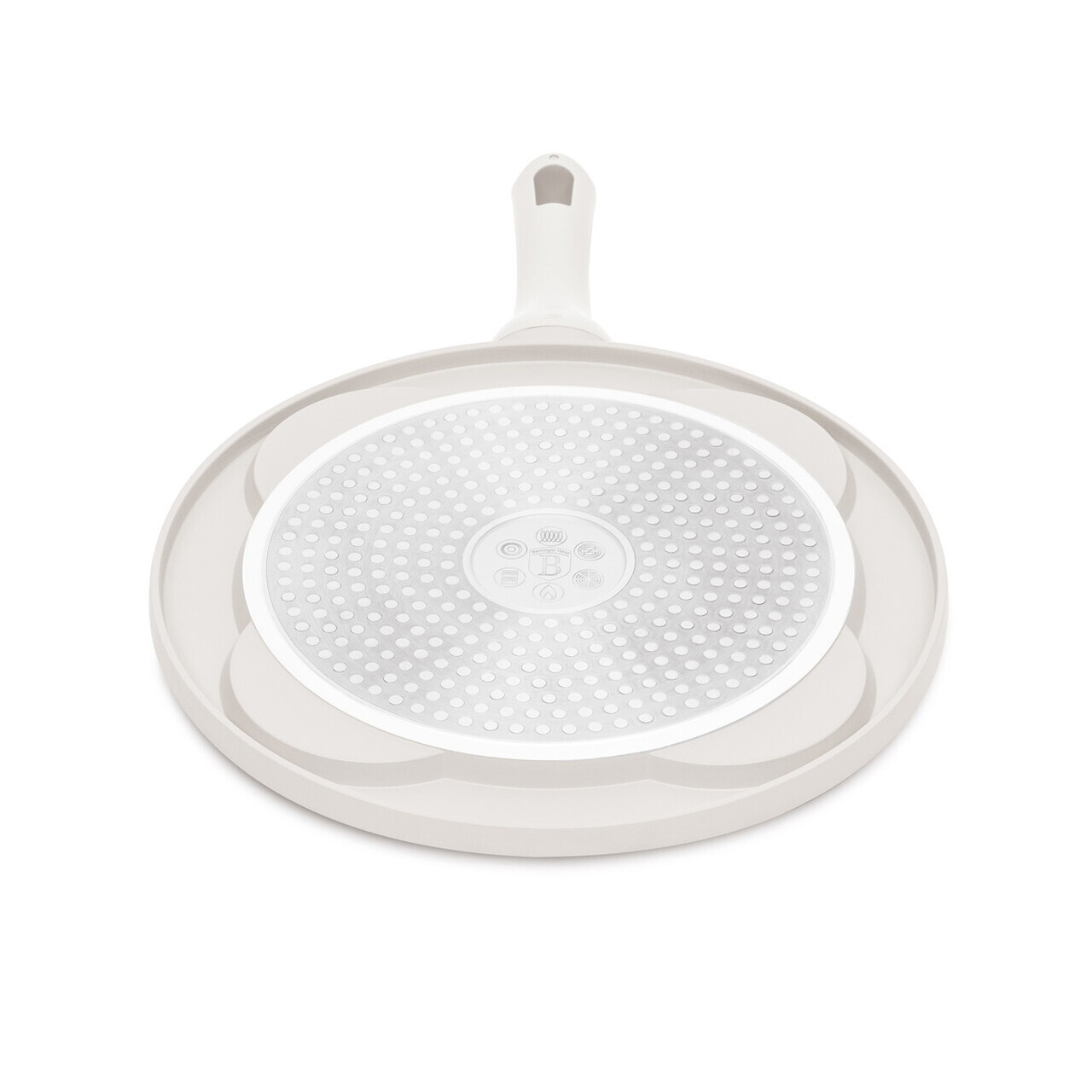 Tigaie pentru clatite, 4 forme Berlinger Haus, Sahara, 26 cm, aluminiu turnat, crem mat - imagine 3