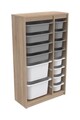 Dulap multifunctional, Estella, Montana Xs 2D4N8U, Gri Sonomo / Alb