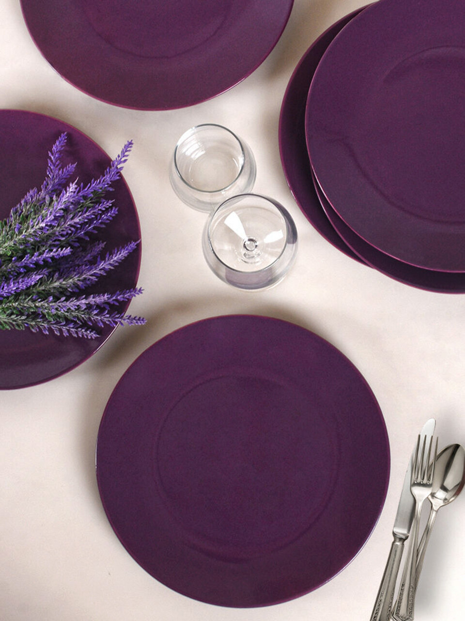 Set platouri servire, Keramika, 275KRM1356, Ceramica, Mov - 1 | YEO