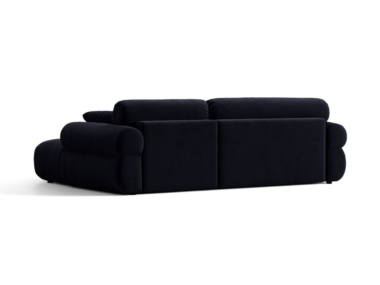 Coltar dreapta 4 locuri, Ophelia, Micadoni Home, 256x164x84 cm, catifea, albastru regal — imaginea 4