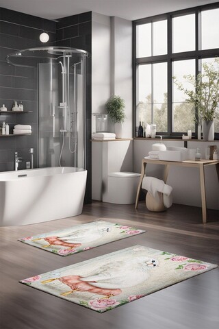 Set covorase de baie, Cartwright, CT-5258, Poliester, Multicolor